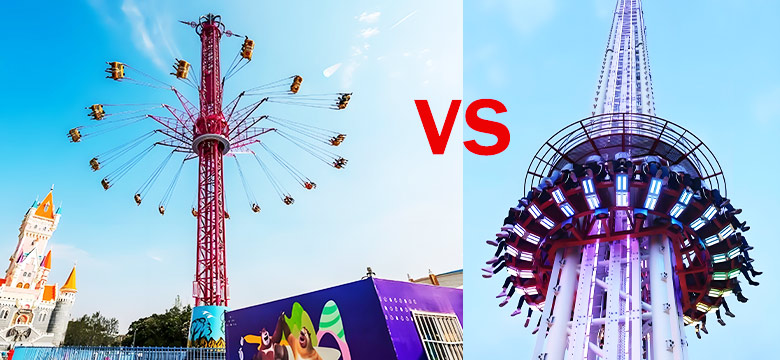 Difference Between Swing Tower Ride And Drop Tower Ride