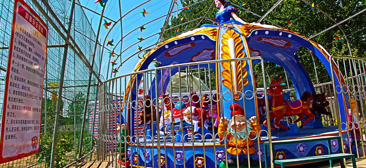 12 Seats Small Princess Carousel for Kids