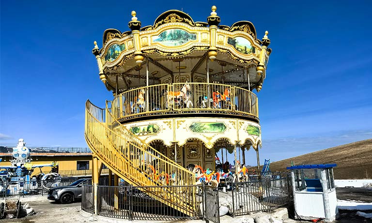 38 seats double merry go round carousel for sale