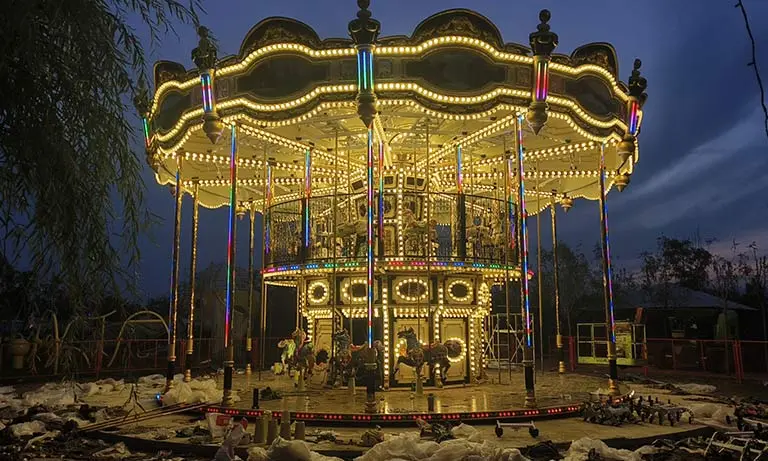 48 seats double decker merry go round for sale