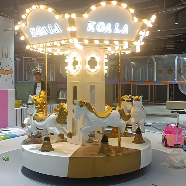 6 seats mini carousel ride maintenance