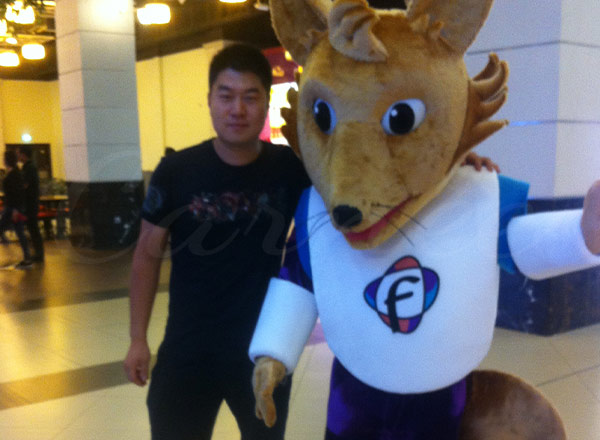 Carnee Rides Engineer with Mascot in Dubai