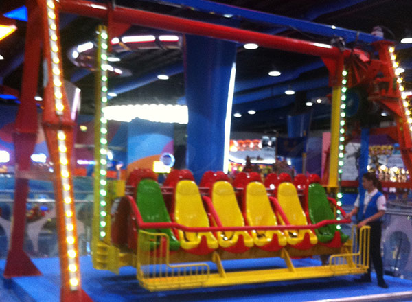 Mega Swing Ride with Colorful Seats in Dubai