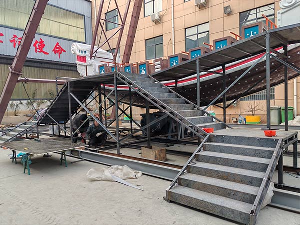 Pirate Ship Amusement Ride Installation Process at Carnee Rides Factory