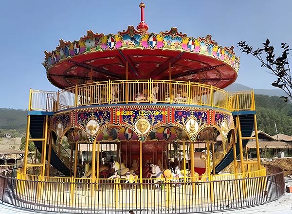 double decker merry go round manufacturer in china