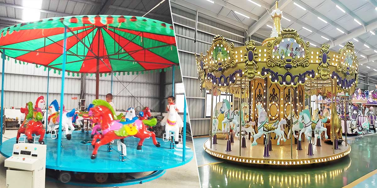 what is the difference between merry go round and carousel