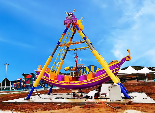 mini viking ship ride installed in Dubai