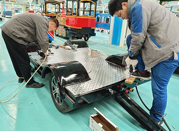 Custo de instalação do trem do parque de diversões