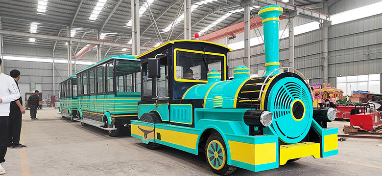 Como operar um passeio de trem sem trilhos