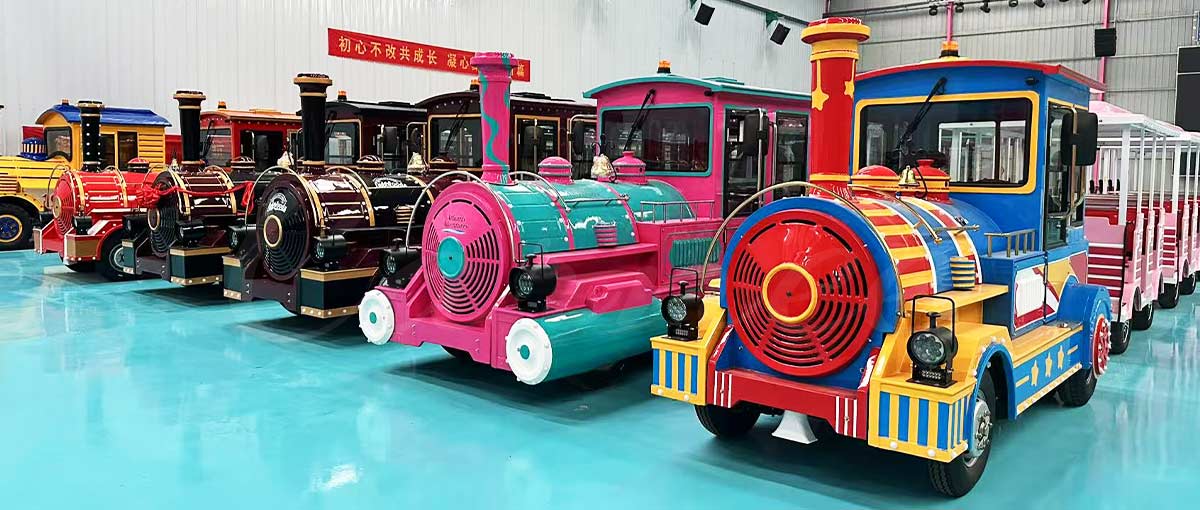 Fabricante de passeios de trem sem trilhos Carnee Rides