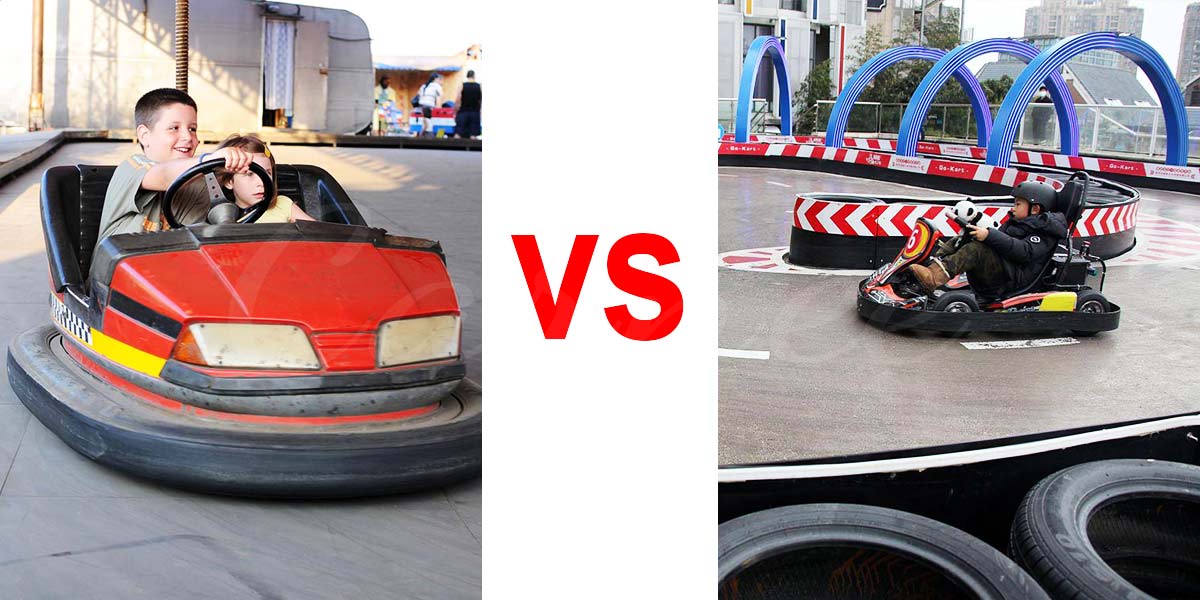 differect between bumper cars and go karts