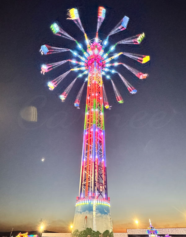 flying tower thrill amusement ride