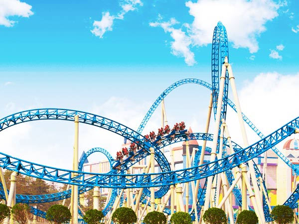 large roller coaster amusement ride