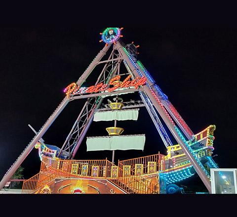pirate ship amusement ride made by carnee rides factory