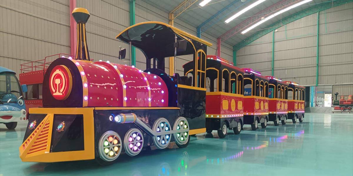 Trem turístico personalizado para parque de diversões