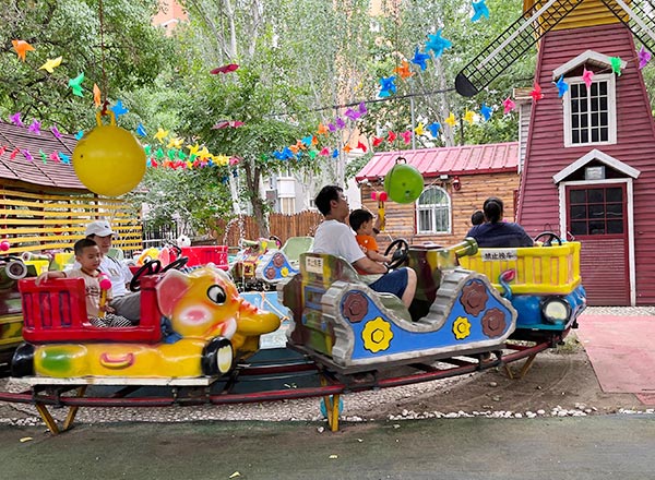 Parque de diversões no quintal das crianças Mini montanha-russa de trem Preço