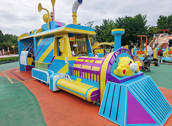 Wonderful Amusement Park Electric Trains Backyard Trackless Train for Kids (Trem Elétrico de Parque de Diversões Maravilhoso para Crianças)