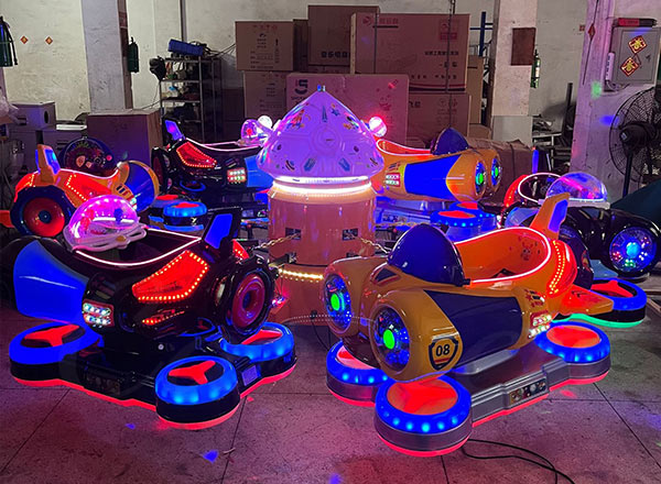 Заводская распродажа оборудования парка развлечений Портативный мини Merry Go Round карусель с музыкой красочные огни для детей