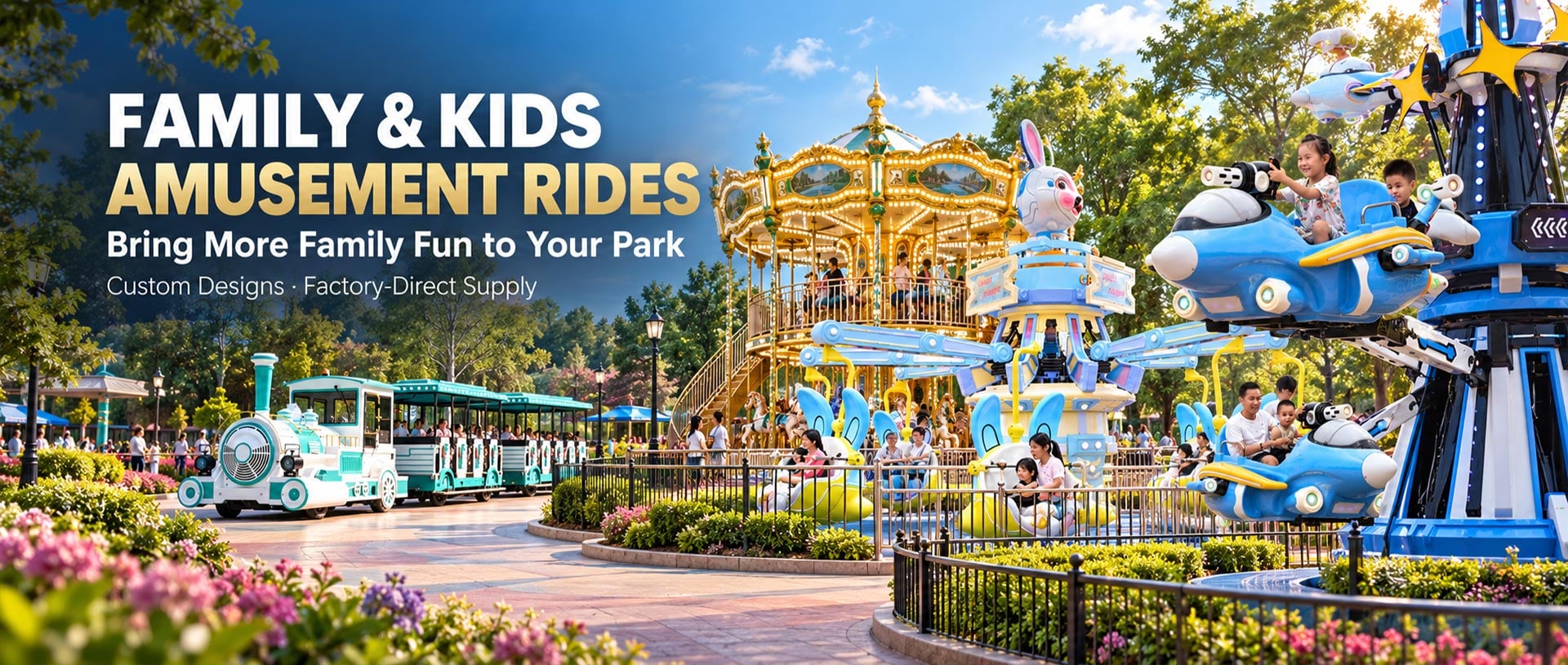 Family & Kiddie Rides Banner